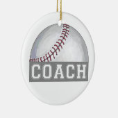 Baseball Coach Keramisch Ornament (Rechts)