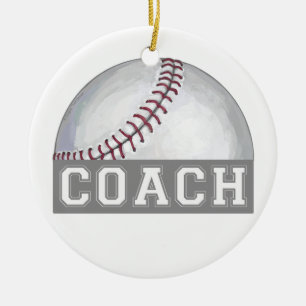 Baseball Coach Keramisch Ornament