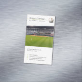 Baseball Coach | Player-foto Magnetisch Visitekaartje (Voorbeeld)