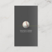 Baseball Coach | Player-foto Visitekaartje (Achterkant)