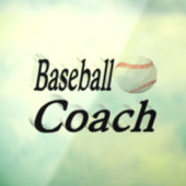 Baseball Coach Raamsticker (Vel 3)