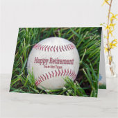 Baseball Coach Retirement Kaart (Gele Bloem)