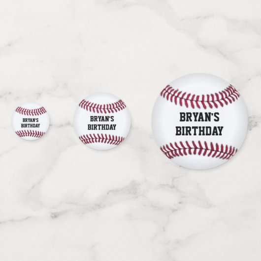 Baseball Confetti (Achterkanten)