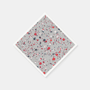 Baseball-Confetti, grijs-PAPIERPARTIJ-NAPKINS Servet