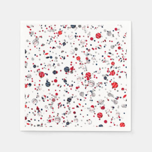 Baseball-Confetti, Transparent-PAPER PARTY-NAPKINS Servetten