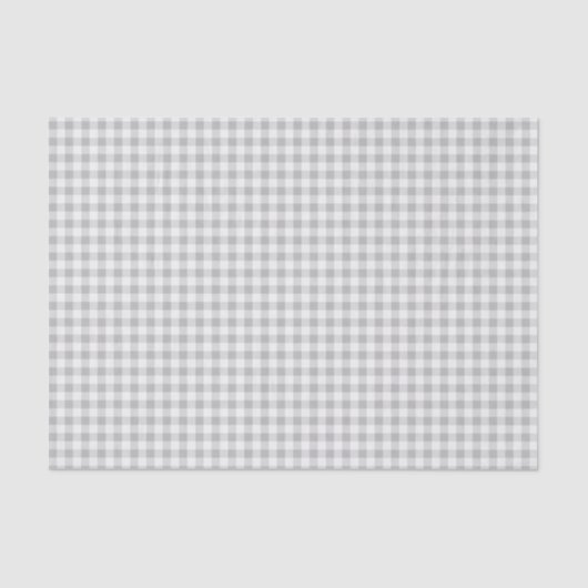 Baseball Coord. Gingham Tissue Wrap-Blue-Grey Tissuepapier (Voorkant)