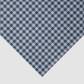 Baseball Coord. Gingham Tissue Wrap-Blue Tissuepapier (Detail)