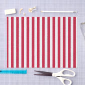 Baseball Coord Stripes Red 10-WARE WRAP PAPIER (Craft)