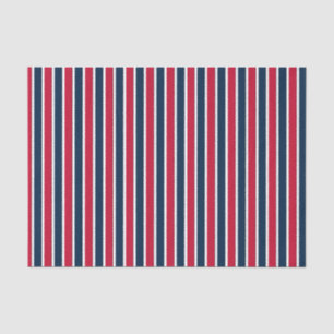 Baseball Coord Stripes RWB 01-WSSUE WRAPING PAPER Tissuepapier
