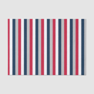 Baseball Coord Stripes RWB 29-WSSUE WRAPING PAPER Tissuepapier