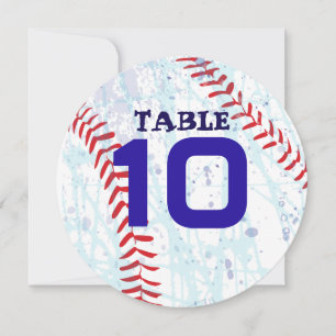 BASEBALL CRAZE Bar Bat mitzvah Numéro de table
