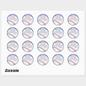 BASEBALL CRAZE Bar Sticker cadeau Bat mitzvah (Feuille)