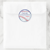 BASEBALL CRAZE Bar Sticker cadeau Bat mitzvah (Sac)