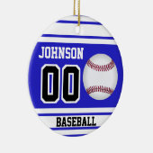 Baseball | Creëer uw eigen Keramisch Ornament (Rechts)