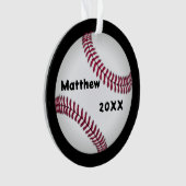 Baseball Custom Foto Keepsake Ornament (voorkant)