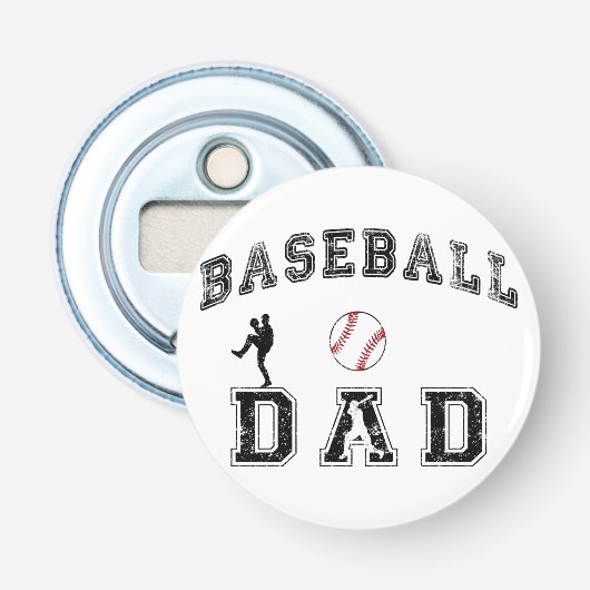 Baseball Dad Button Flesopener (Voorkant)