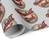 Baseball Dad Cute Cadeaupapier (Rol Hoek)