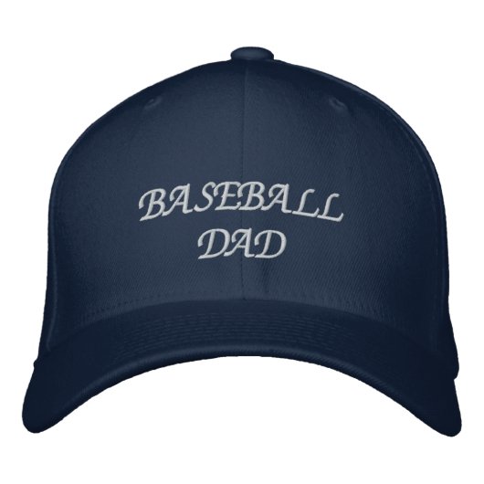 Baseball Dad Geborduurde Pet (Voorkant)