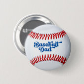 Baseball Dad Gift Button (Voorkant /achterkant)