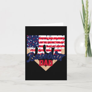 Baseball Dad Home Bord Ice Cream Drip Vaderdag Kaart