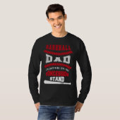Baseball Dad   Just Here For Concession Stand T-shirt (Voorkant volledig)