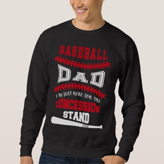 Baseball Dad   Just Here For Concession Stand Trui (Voorkant)