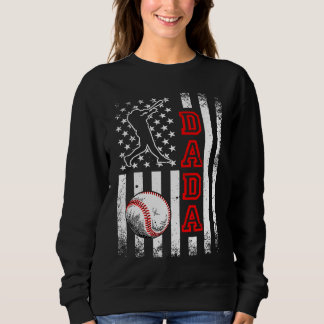 Baseball Dada American Flag Vintage Baseball Trui