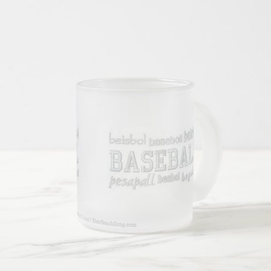 Baseball dans n'importe quelle langue Mug (Devant droit)