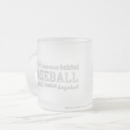 Baseball dans n'importe quelle langue Mug (Devant gauche)