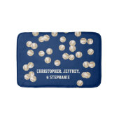 Baseball Dark Blue, kies uw kleur, naam, Badmat (Voorkant)