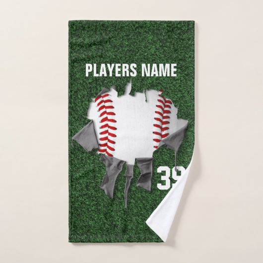 Baseball déchiré (Serviette à main)