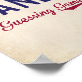 Baseball denkt dat Baby shower weet hoeveel gebare Poster (Hoek)