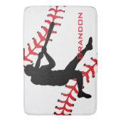 Baseball Design Bath Mat (Voorkant Verticaal)