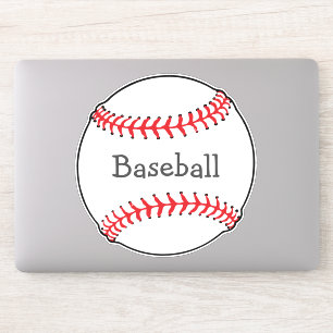 Baseball Design Contour Sticker