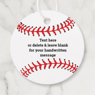 Baseball Design Favor Kaart Bedankjes Labels