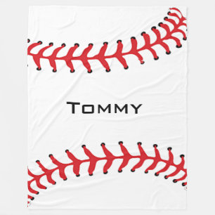 Baseball Design Fleece Blanket Deken