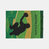 Baseball Design Fleece Blanket Deken (Voorkant (Horizontaal))