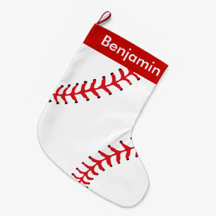Baseball Design Large Kerstmis Stocking Grote Kerstsok