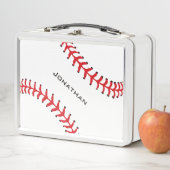 Baseball Design Metal Lunchbox (In situ)