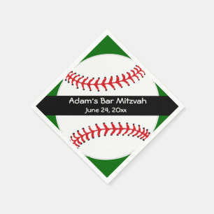 Baseball Design Paper Napels Servetten