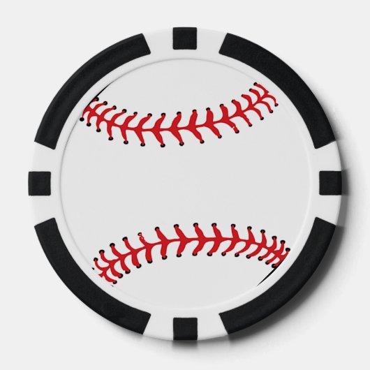 Baseball Design Poker Chips (Voorkant)