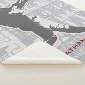 Baseball Design Sherpa Blanket Sherpa Deken (3/4)
