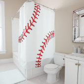 Baseball Design Showgordijn Douchegordijn (In situ)