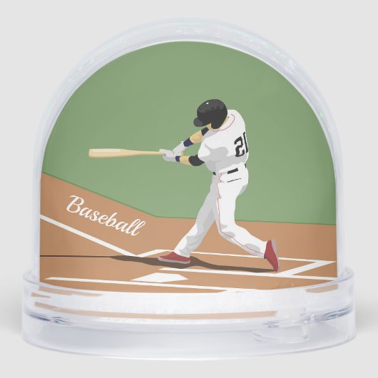 Baseball Design Snow Globe (Arrière)