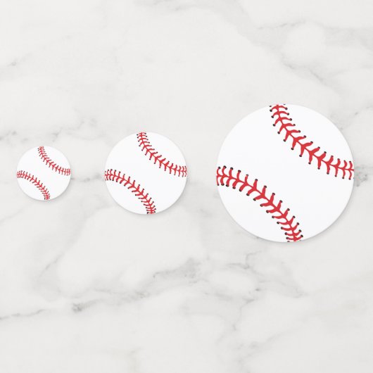 Baseball Design Table Confetti (Achterkanten)