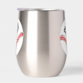 Baseball Design Thermische Wijn Tumbler (Rechts)