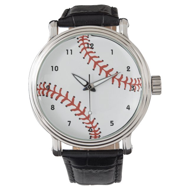 Baseball Design Watch Horloge (Voorkant)