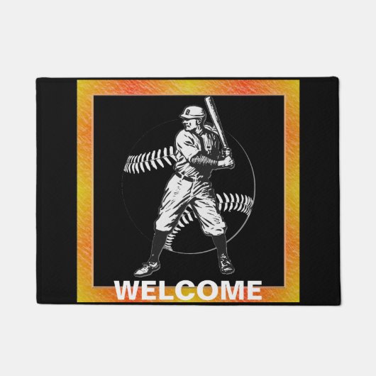 Baseball: deurmat (Voorkant)