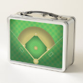 Baseball Diamond Design Metal Lunchbox (Dos)