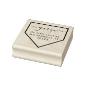 Baseball Diamond Return Address Rubber Stamp Rubberstempel (Stempel)